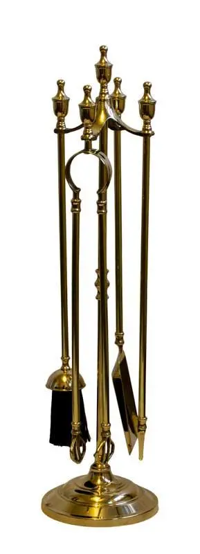 Brass Fireplace Tool Set – Gustaf Design 1