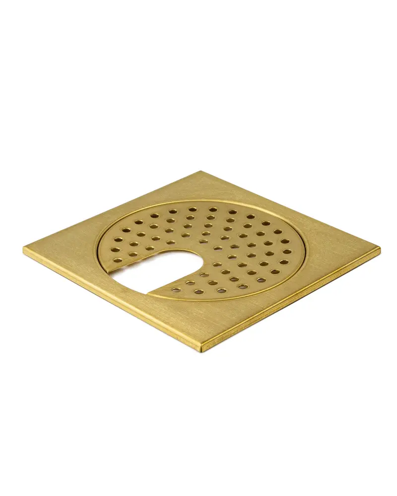 Brass Floor Drain Grate – Standard Perforated Design (200 X 200 Mm) 1