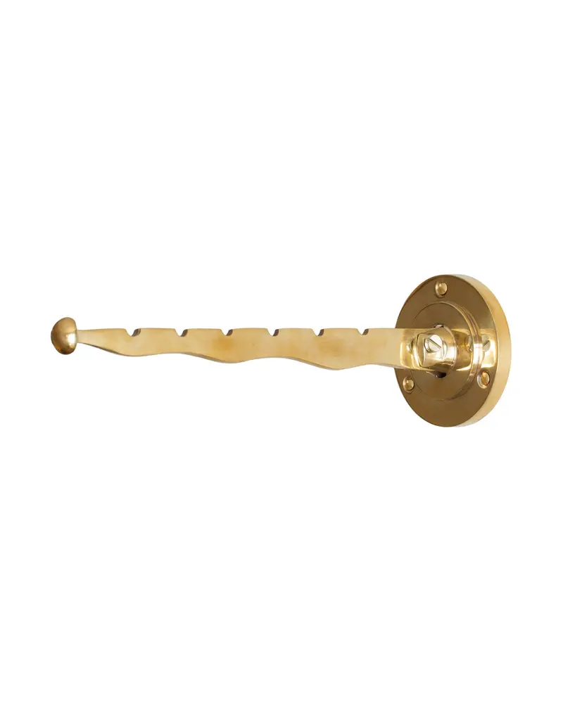 Brass Garment Rack Hook – Industrial-Style Hanging Bar Mount 1