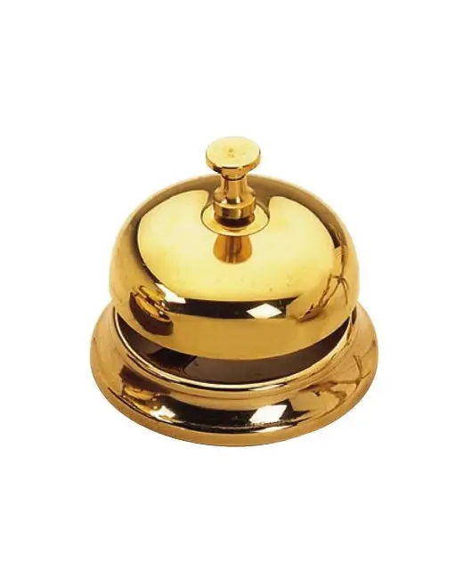 Brass Hotel Door Bell – Vintage Porter Call Button 1