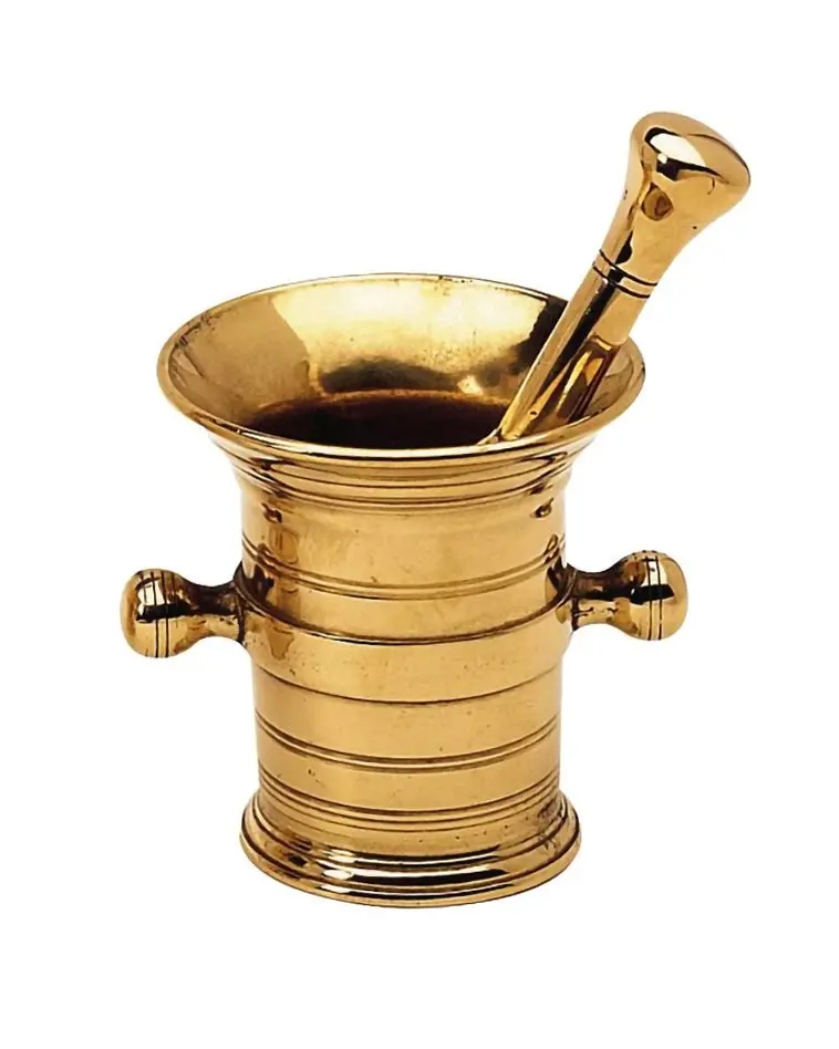 Brass Mortar – 11 Cm Diameter For Grinding & Mixing 1