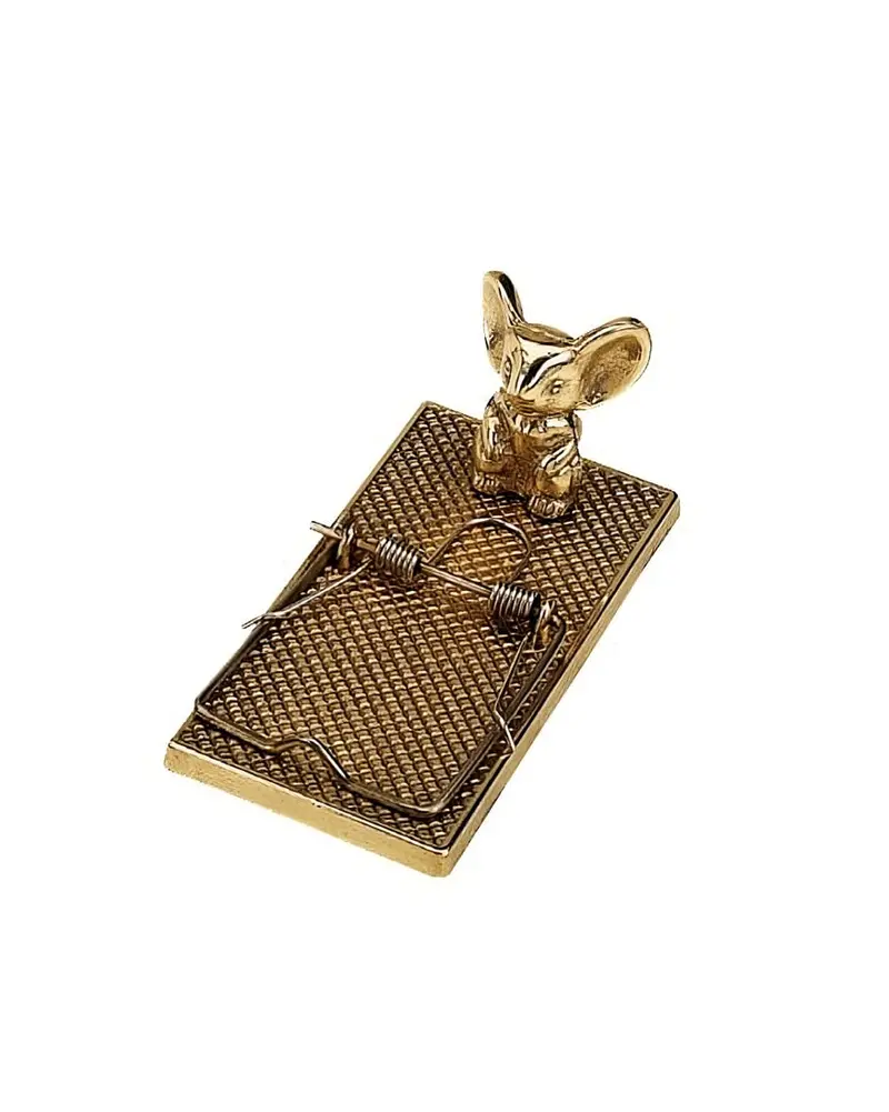 Brass Mouse-Trap Paper Clamp 1