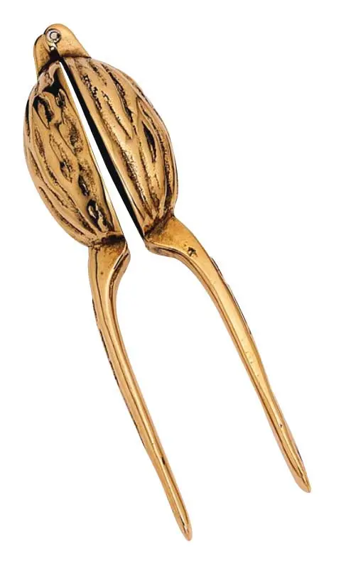 Brass Nutcracker With Walnut Wood Handle 1