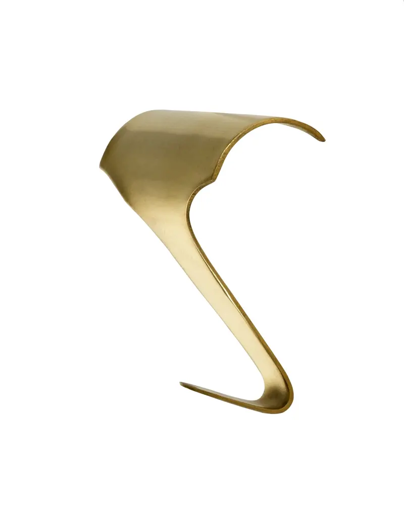 Brass Picture Hook For Wall-Mounted Picture Rail 1