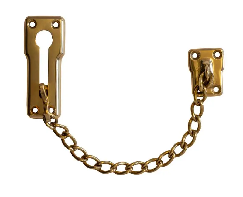 Brass Security Door Chain – Heavy-Duty Safety Chain 1