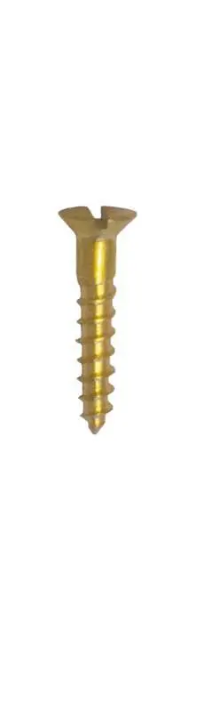 Brass Wood Screw – Tfs Type, 5 × 5/8 Inch 1