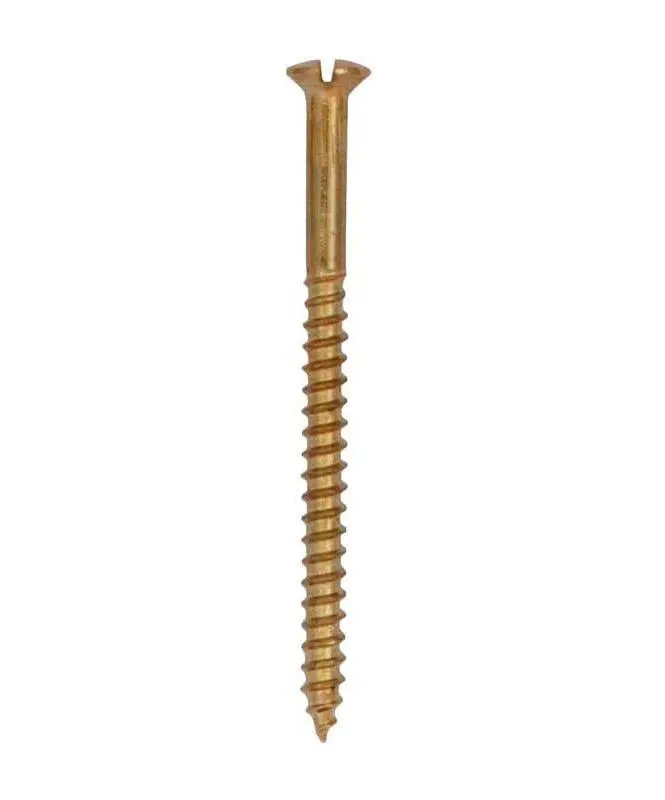 Brass Wood Screw – Tkfs Type, 6 × 2 Inches 1