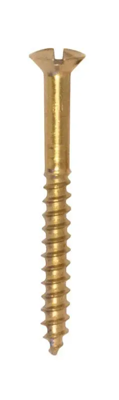 Brass Wood Screw – Tkfs Type, 8 × 1½ Inches 1