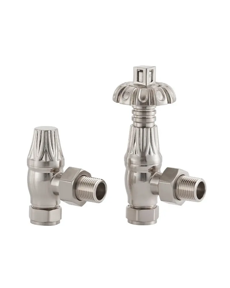Brushed Nickel Thermostatic Radiator Valve – Chelsea Design 1