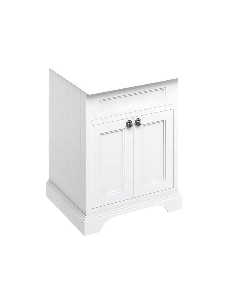 Burlington Freestanding Vanity Unit – 65 Cm Dual-Door Cabinet (Matte White Base Only) 1