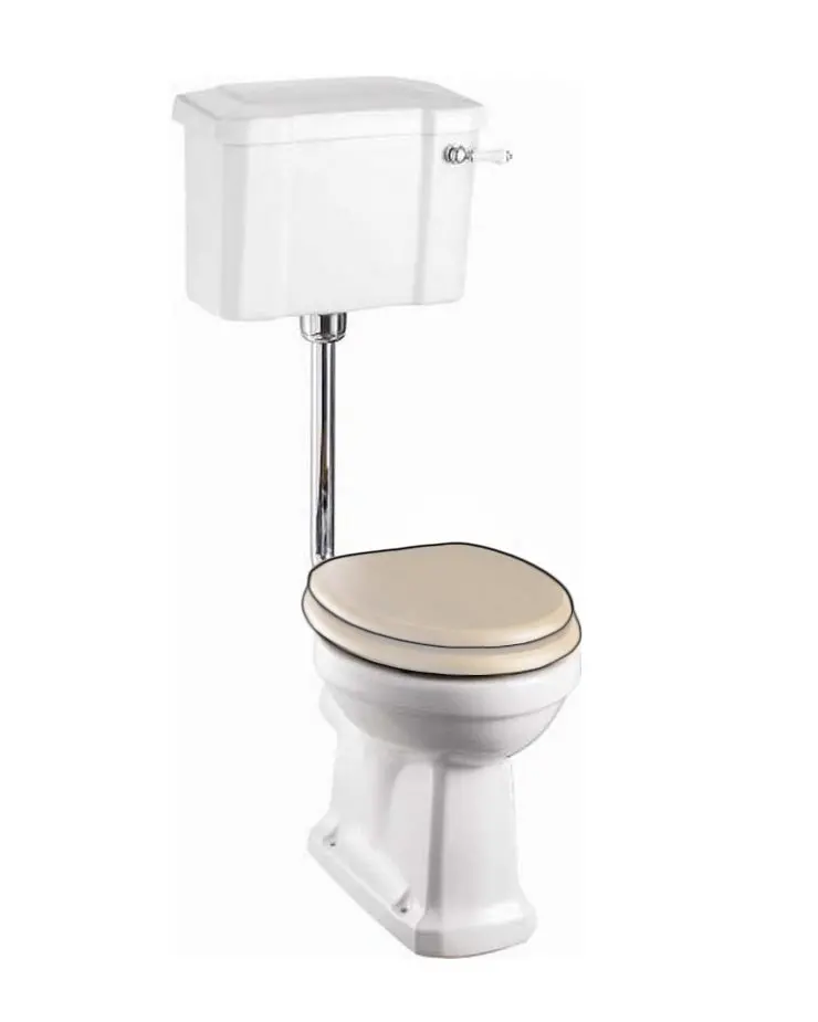 Burlington Low-Gloss Compact Cistern – Standard-Height Bowl, No Seat 1