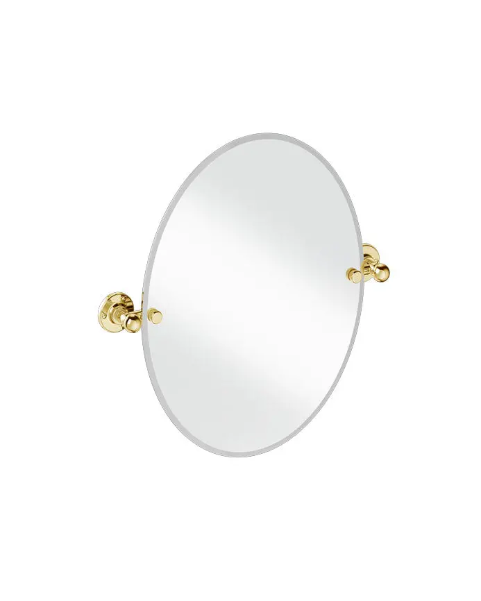 Burlington Oval Mirror – Gold-Finished Frame 1