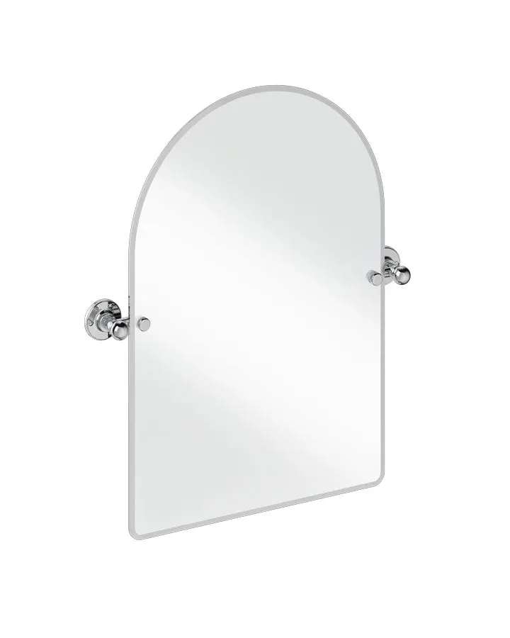Burlington Top-Rounded Mirror – Chrome Frame 1