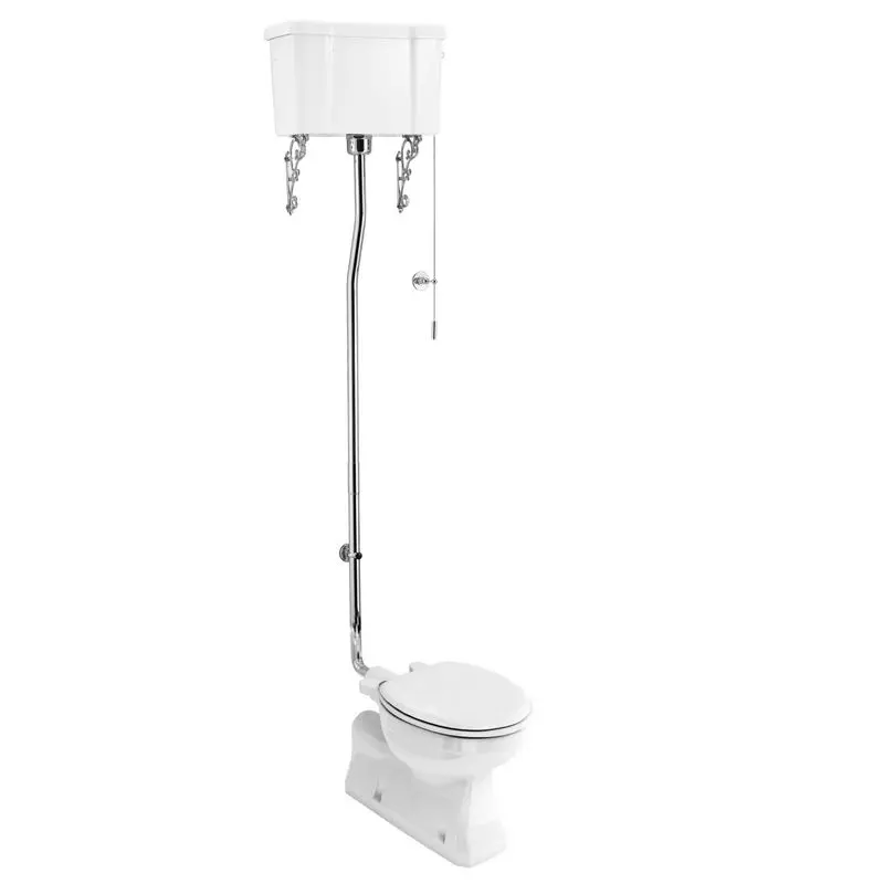 Burlington Wall-Mounted High-Level Toilet Suite 1