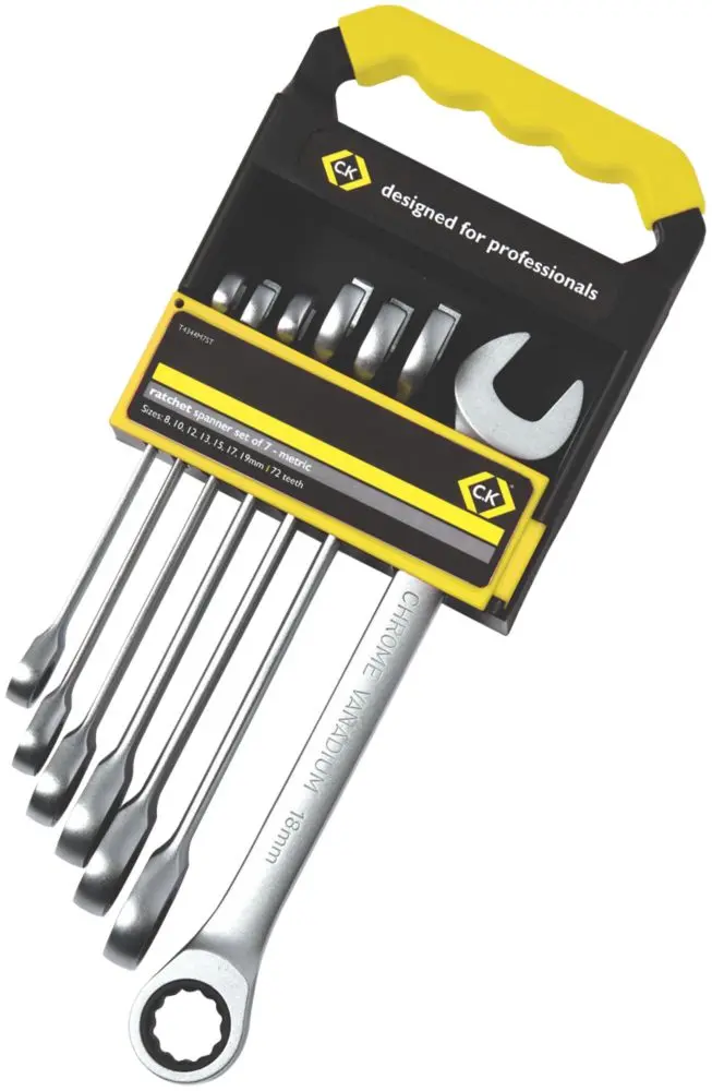 C.K 7-Piece Ratchet Combination Spanner Set 1