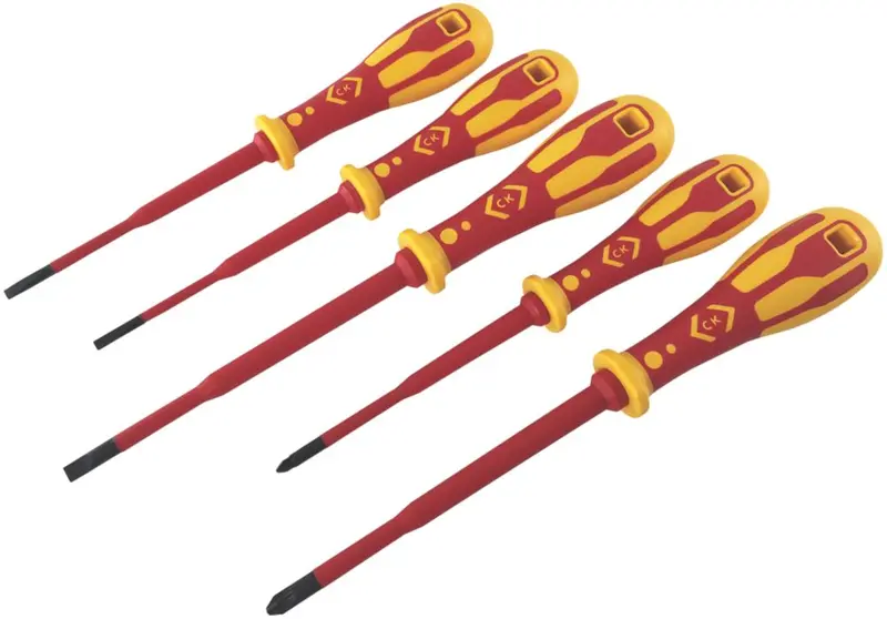 C.K Dextro Slim Vde Screwdriver Set – 5-Piece Low-Profile Kit 1