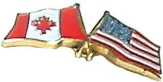 Canada–Usa Joint Lapel Pin – Bilateral Scouting Emblem 1