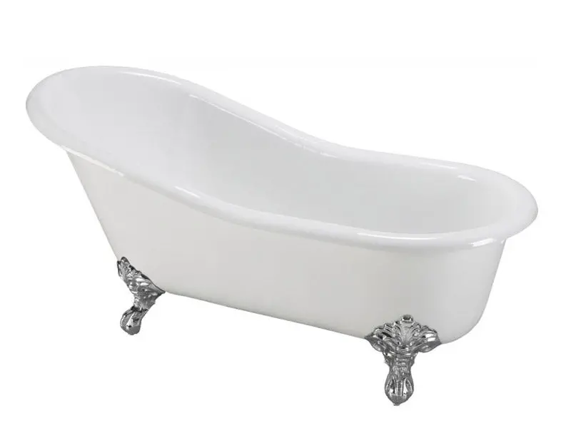 Cast-Iron Bathtub – Versailles Design, White Finish With Claw Feet (170 Cm) 1