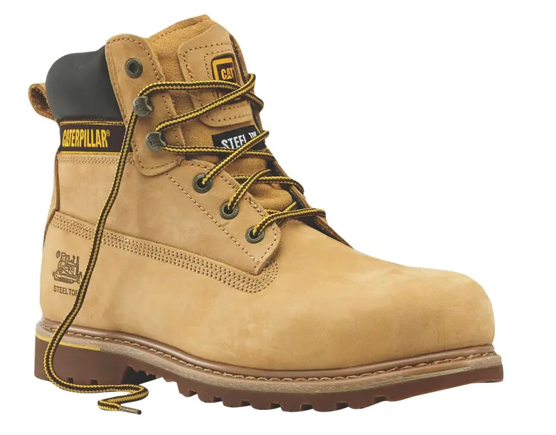 Caterpillar Holton Men'S S3 Safety Boots – Honey Brown, Size 44 1