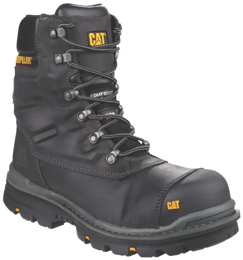 Caterpillar Premier S3 Safety Boots – Black, Size 42 1