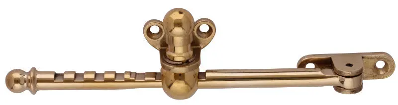 Child-Safe Inward-Opening Ventilation Fitting – Brass Finish 1