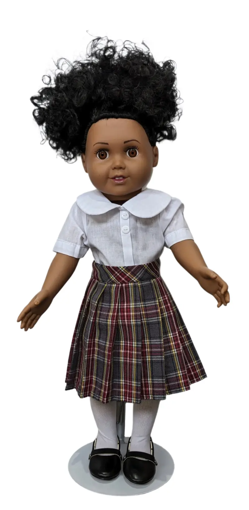 Chs Doll Outfit Set – Blouse, Skirt, And Matching Headband 1