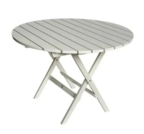 Classic Foldable Garden Table – Round, 110 Cm Diameter 3