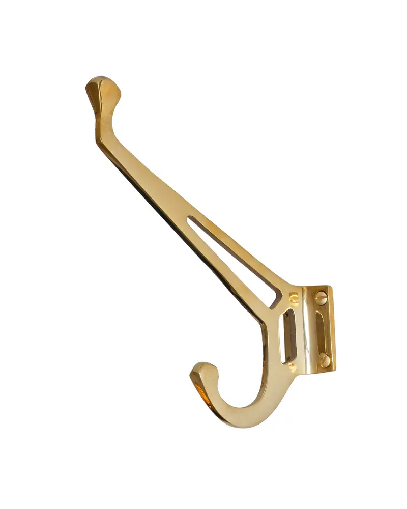 Classic Solid Brass Coat Hook – Timeless Single-Peg Wall Fixture 1
