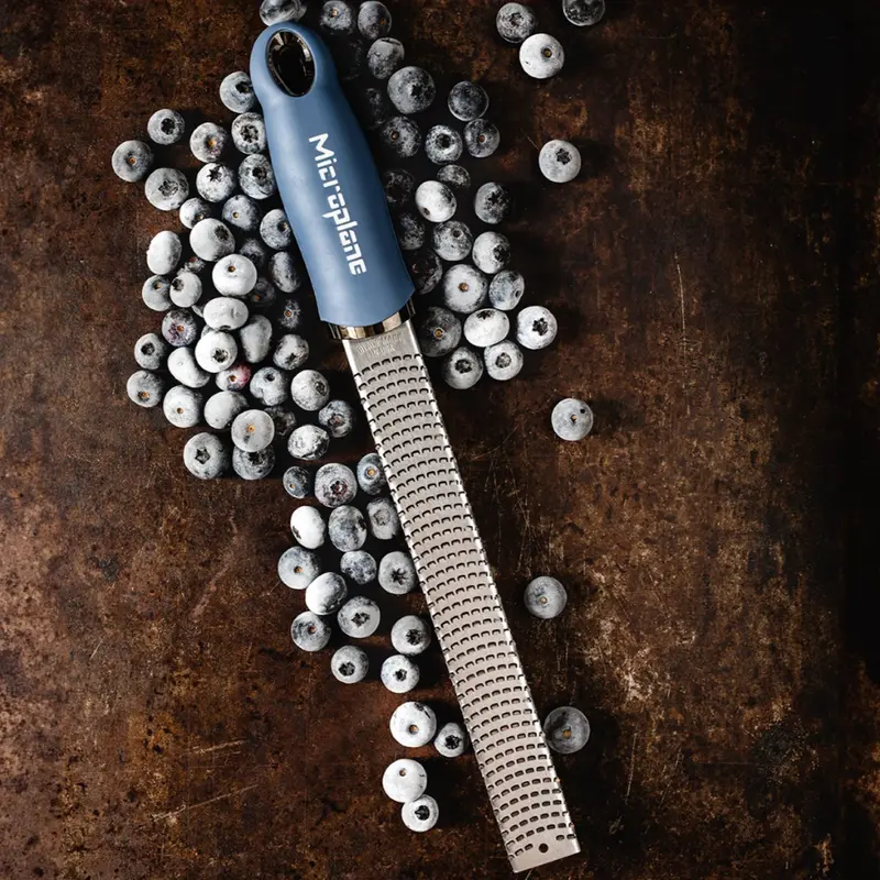 Classic Zester With Denim Blue Ergonomic Handle 1