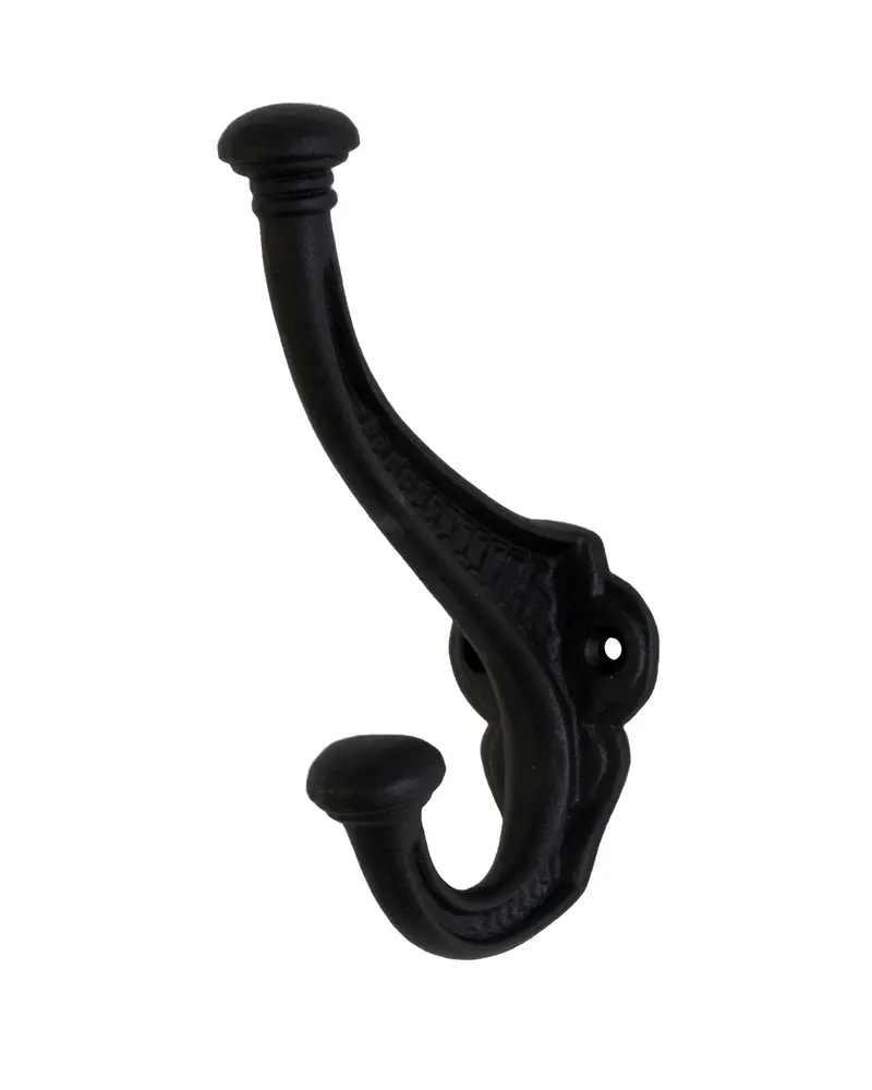 Clothes Hook – Black Cast Iron Hat Hook, Model Ii 1