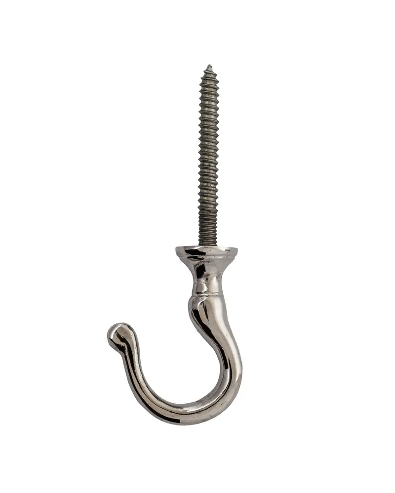 Compact Ceiling Hook – Satin Nickel 1