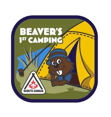 Crest Beaver First Overnight Camping Patch 1