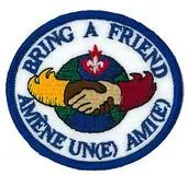 Crest: Invite A Friend – Bilingual Scout Patch 1