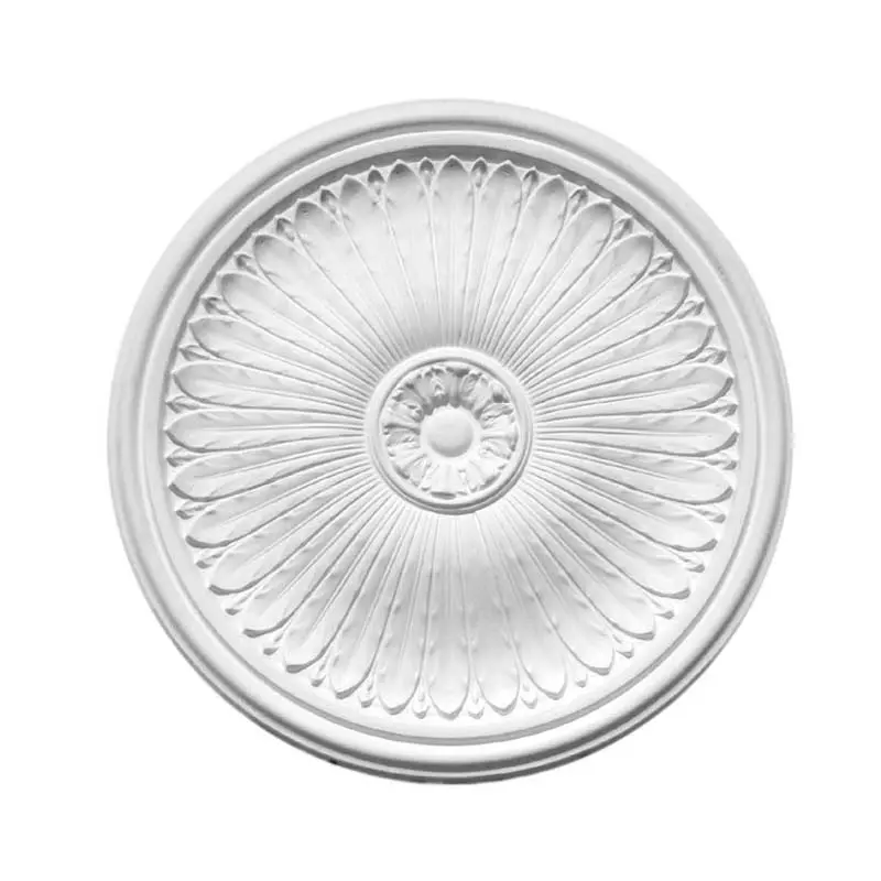 Decorative Plaster Ceiling Rosette #12 – 62 Cm Round Gypsum Medallion 1