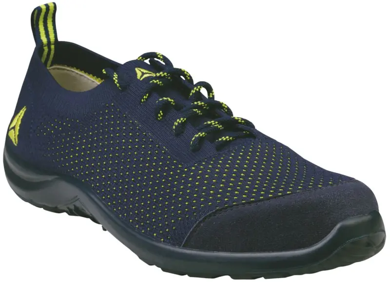 Delta Plus Blue Summer Safety Trainers – S1 Certified, Yellow Highlights, Size 42 1