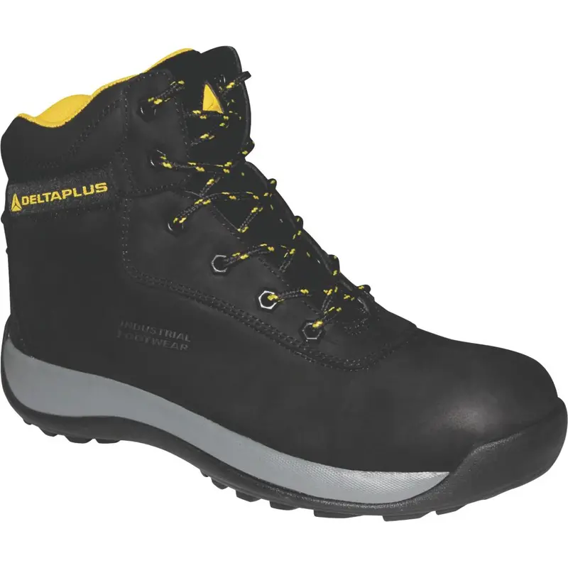 Delta Plus Saga Metal-Free S3 Safety Boots – Black, Size 42 1