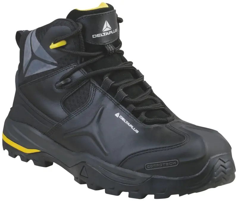 Delta Plus Tw402 Metal-Free S3 Safety Boots – Black, Size 44 1