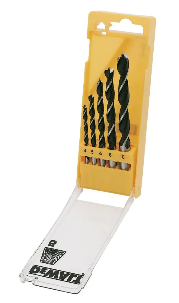 Dewalt Brad Point Wood Drill Bit Set – 5-Piece Assortment 1