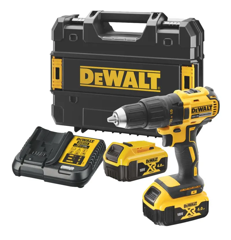 Dewalt Dcd777M2T-Qw 18V Brushless Cordless Hammer Drill With Dual 4.0Ah Batteries 1