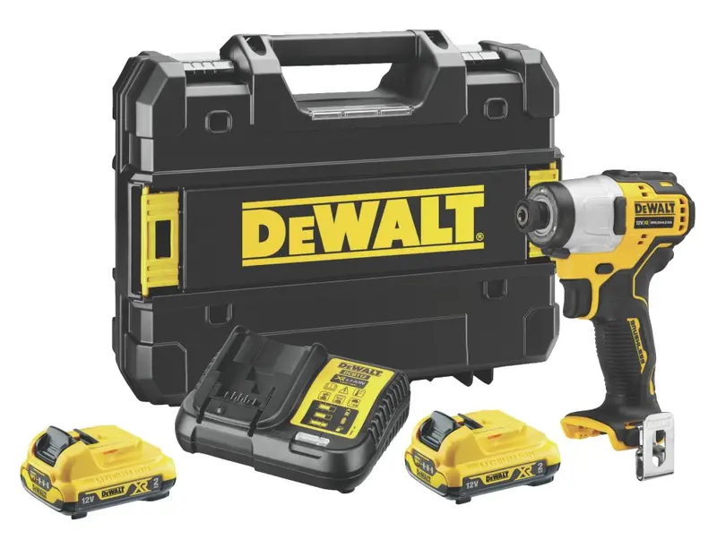 Dewalt Dcf801D2-Qw 12V Xr Brushless Impact Driver With Two 2Ah Batteries 1