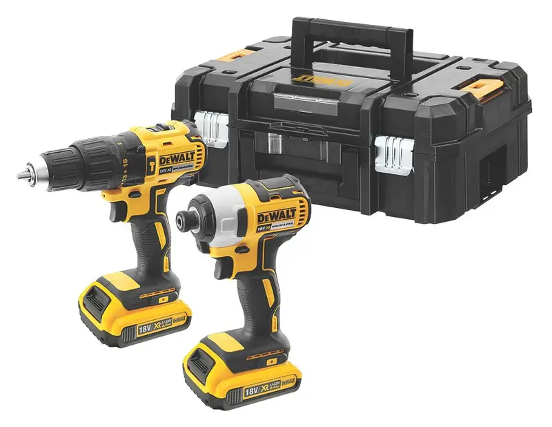 Dewalt Dck2060D2T-Qw 18V Xr Brushless Twin Pack With Two 2.0Ah Batteries 1