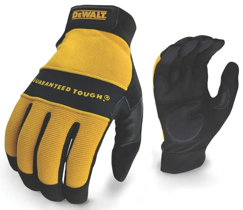 Dewalt Dpg21L Heavy-Duty Utility Handling Gloves – Black & Yellow, Large 1
