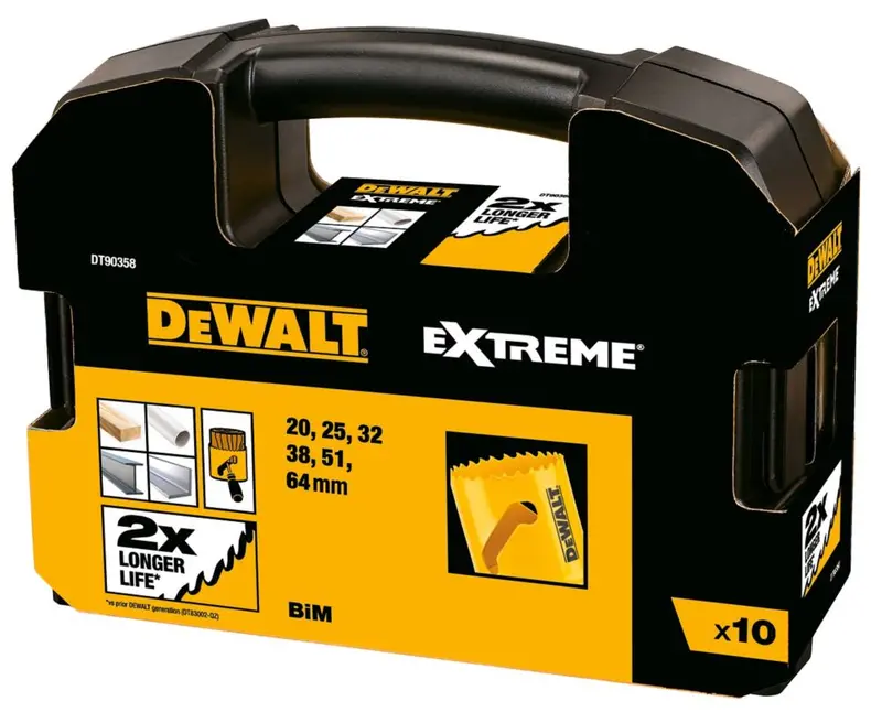 Dewalt Dt90358-Qz 6-Piece Multi-Material Bi-Metal Holesaw Set 1