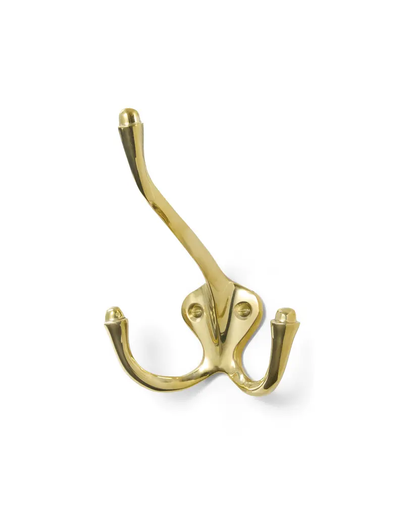 Double Hat Hook In Brass – Jernbolaget No. 199 1