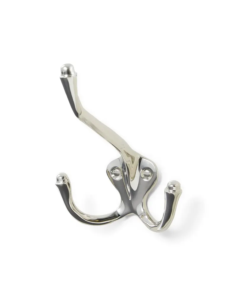 Double Hat Hook In Nickel – Jernbolaget No. 199 1