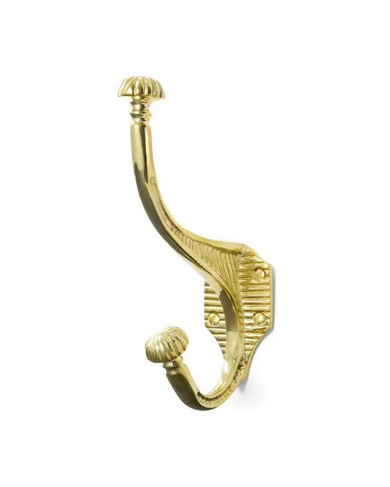 Double Hook In Brass – Riddargatan Collection 1