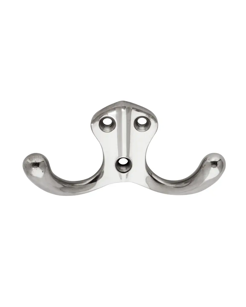 Double Hook – Nickel-Plated, Bårebo Design 1