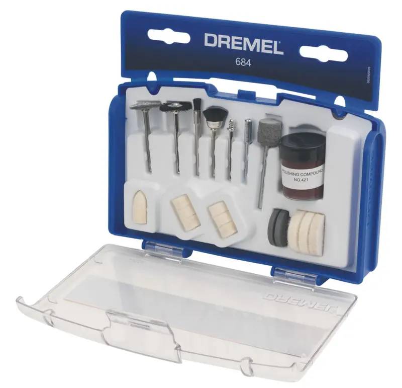 Dremel 684 Cleaning & Polishing Kit – 20-Piece Set For Restoration And Finishing 1
