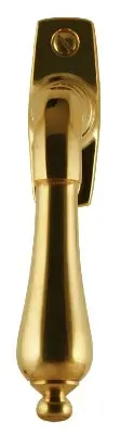Droppe Slim Casement Window Handle – Brass Finish 1