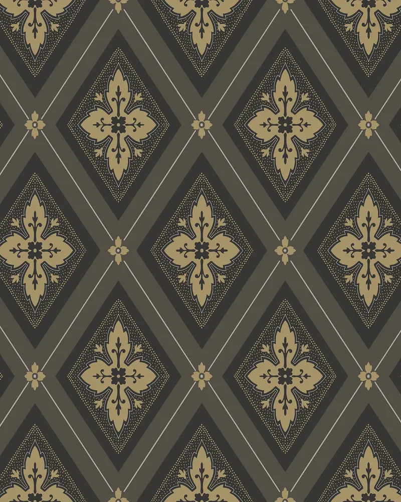 Duro Astrid Wallpaper In Gold And Black 1